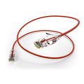 Unirise Usa Clearfit Slim 28Awg Cat6A Cable Red 20Ft CS6A-20F-RED